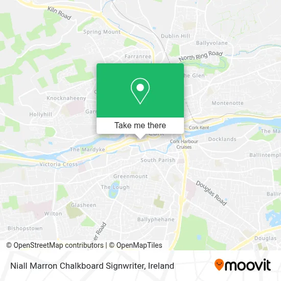 Niall Marron Chalkboard Signwriter map