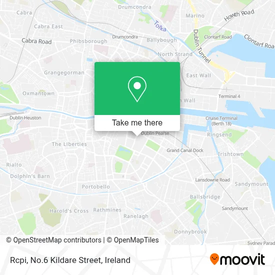 Rcpi, No.6 Kildare Street map