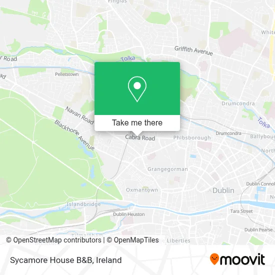 Sycamore House B&B map