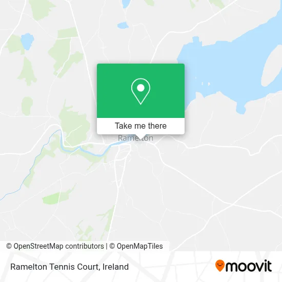 Ramelton Tennis Court map