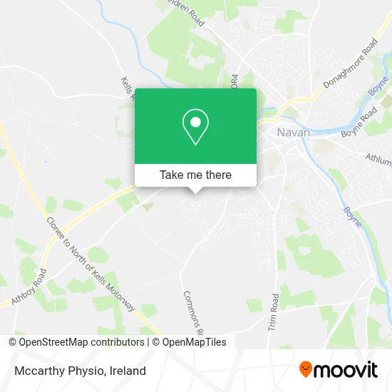 Mccarthy Physio map