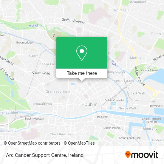 Arc Cancer Support Centre map