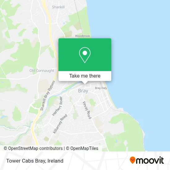 Tower Cabs Bray map