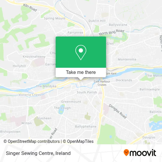 Singer Sewing Centre map