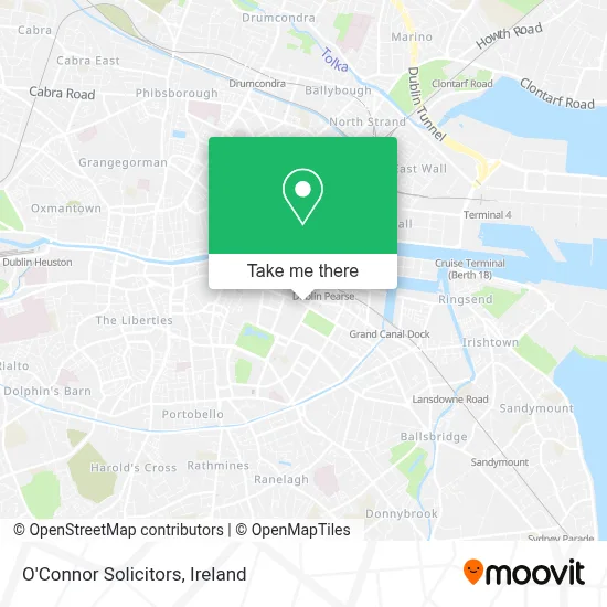 O'Connor Solicitors map