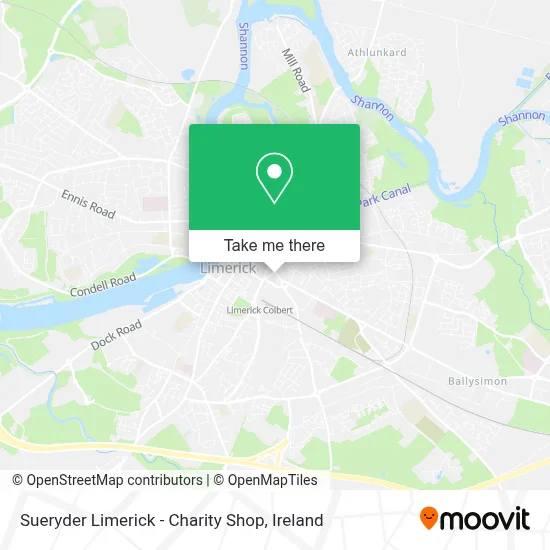 Sueryder Limerick - Charity Shop map