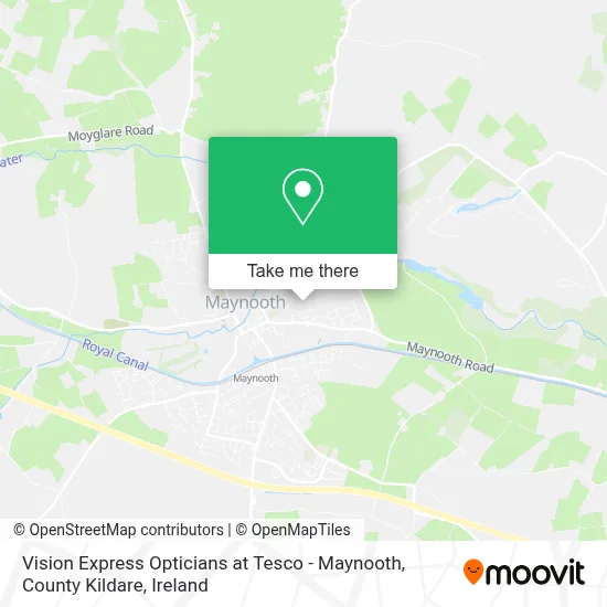Vision Express Opticians at Tesco - Maynooth, County Kildare map