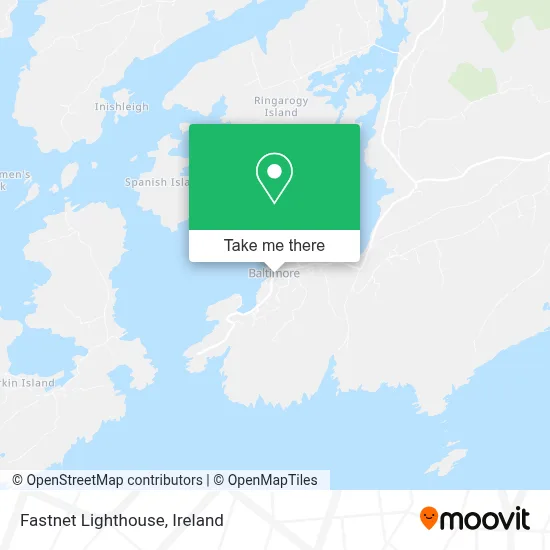 Fastnet Lighthouse map