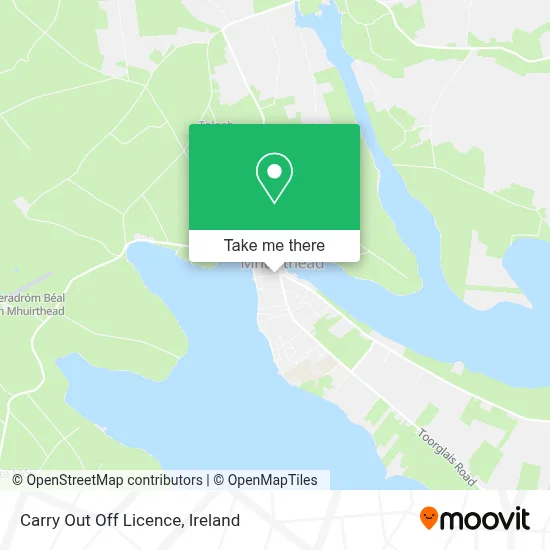 Carry Out Off Licence map