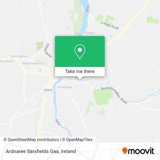 Ardnaree Sarsfields Gaa map