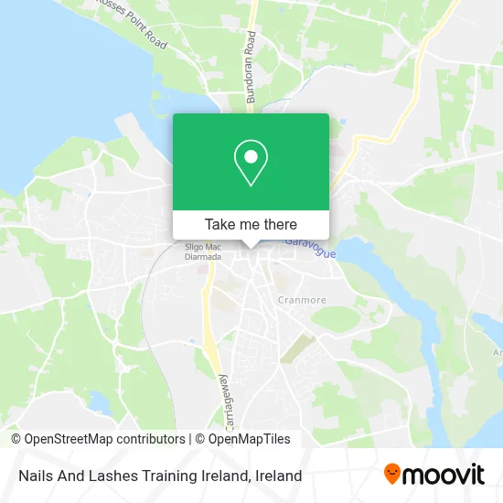 Nails And Lashes Training Ireland map
