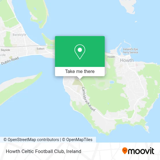 Howth Celtic Football Club map