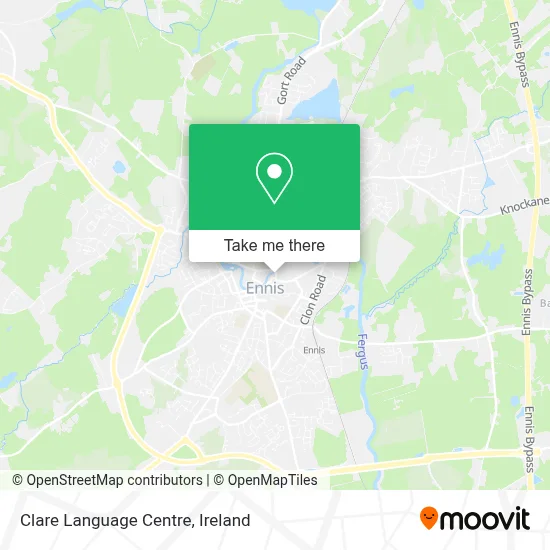 Clare Language Centre map