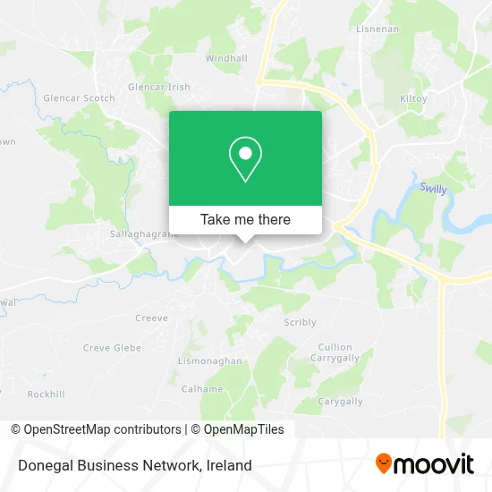 Donegal Business Network map