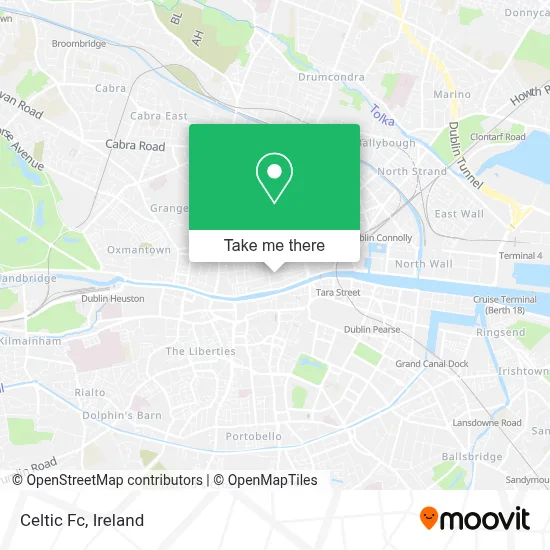 Celtic Fc map