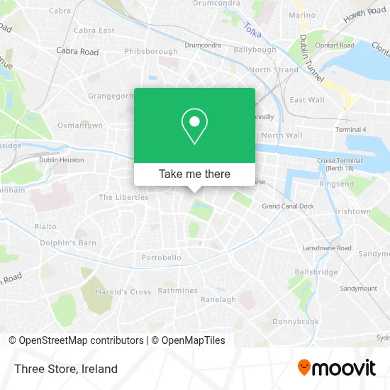 Three Store map