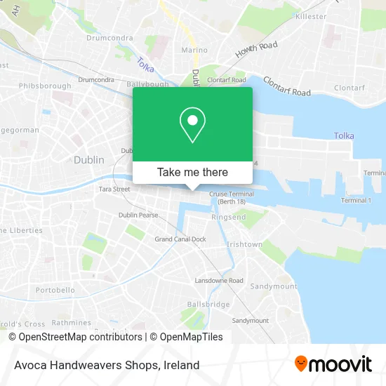 Avoca Handweavers Shops map