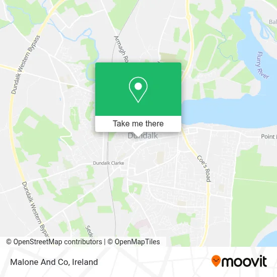 Malone And Co map