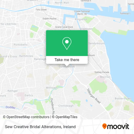 Sew Creative Bridal Alterations map