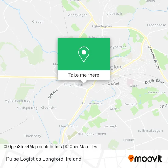 Pulse Logistics Longford map