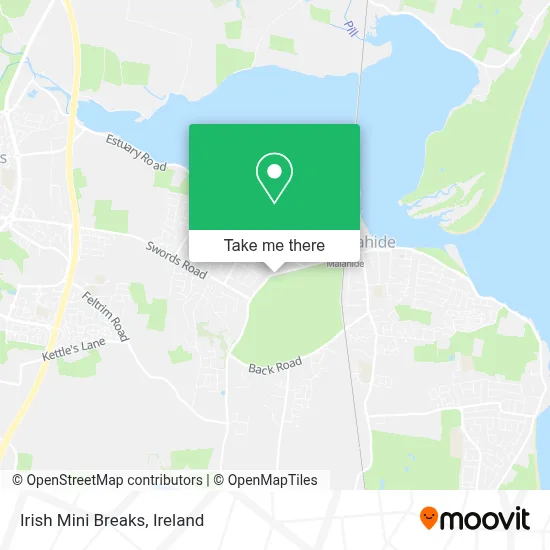 Irish Mini Breaks map
