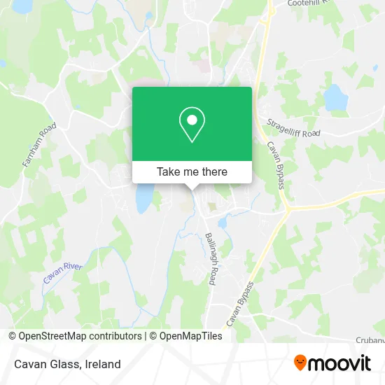 Cavan Glass map