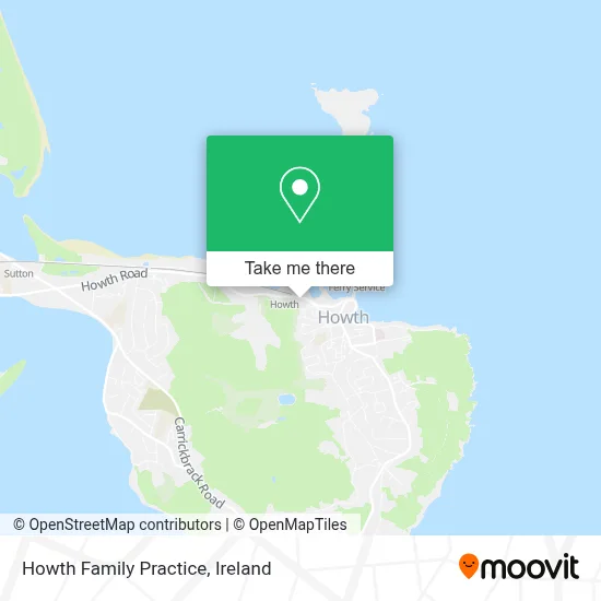 Howth Family Practice map