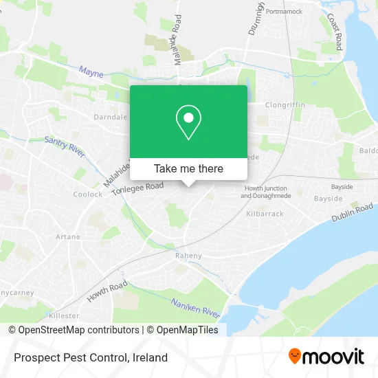 Prospect Pest Control map