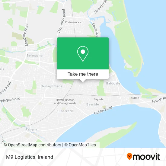 M9 Logistics map