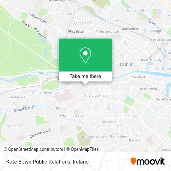 Kate Bowe Public Relations map