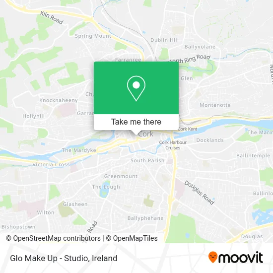 Glo Make Up - Studio map