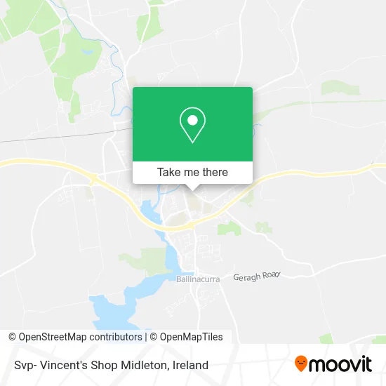 Svp- Vincent's Shop Midleton map