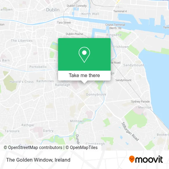 The Golden Window map