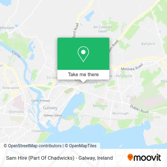Sam Hire (Part Of Chadwicks) - Galway map