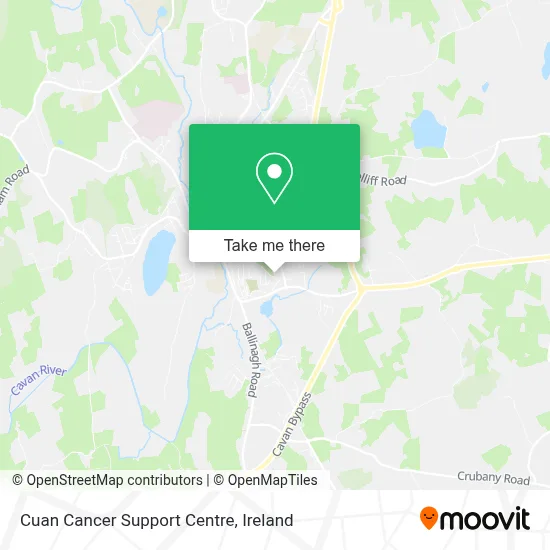 Cuan Cancer Support Centre map