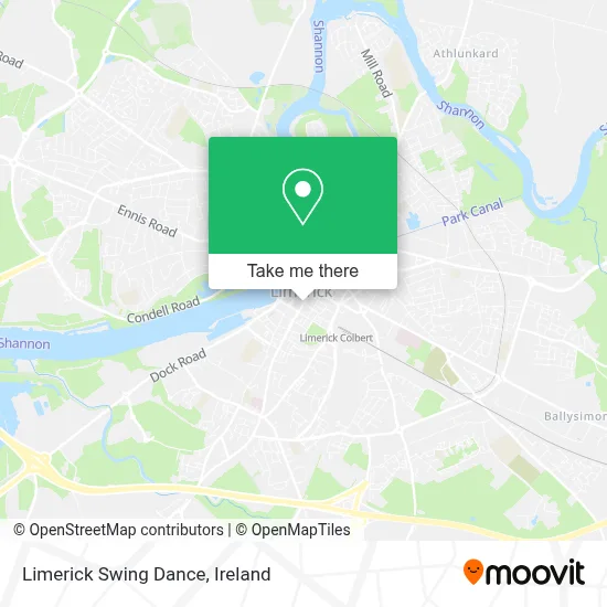 Limerick Swing Dance map