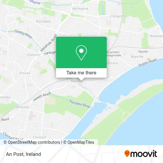 An Post map