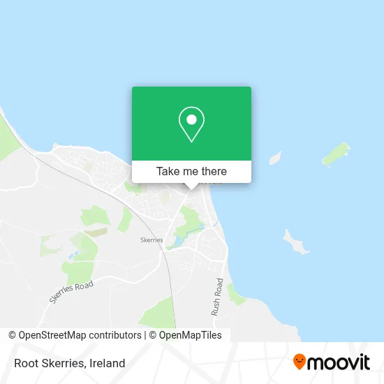Root Skerries map