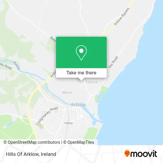 Hills Of Arklow map
