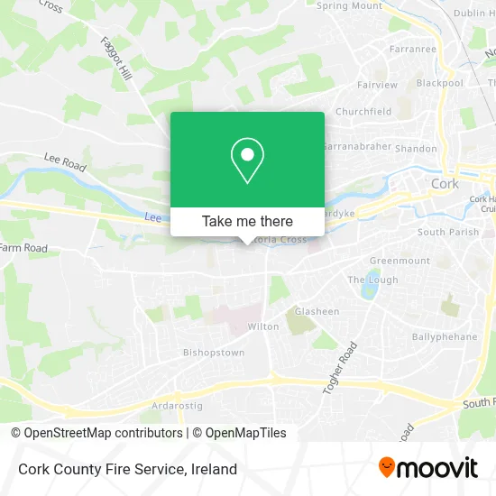 Cork County Fire Service map