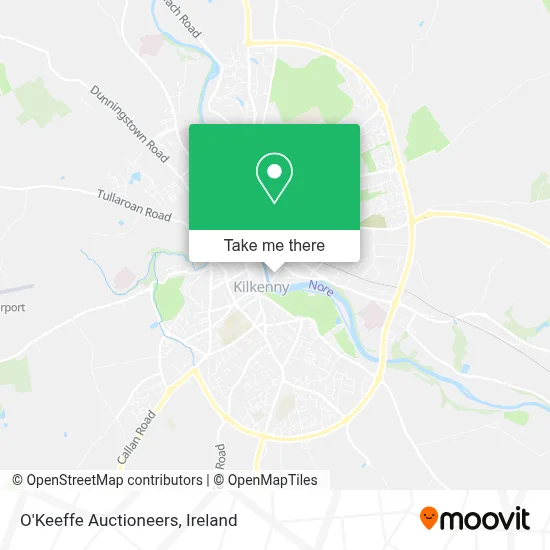 O'Keeffe Auctioneers map