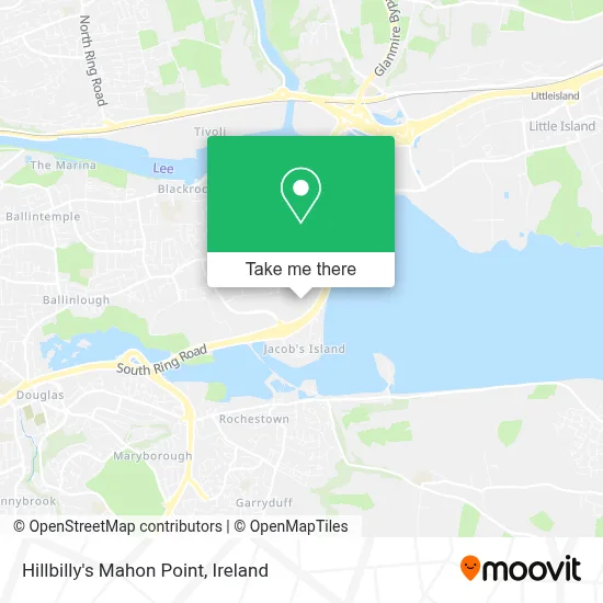 Hillbilly's Mahon Point map