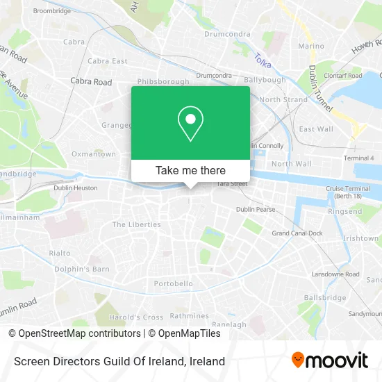 Screen Directors Guild Of Ireland map