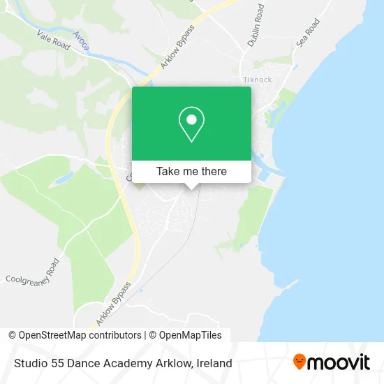 Studio 55 Dance Academy Arklow map