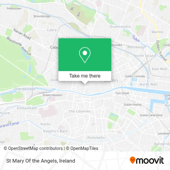 St Mary Of the Angels map