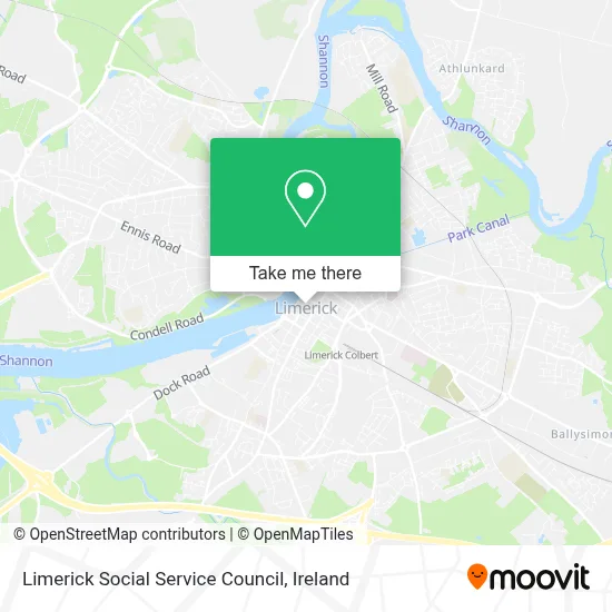 Limerick Social Service Council map