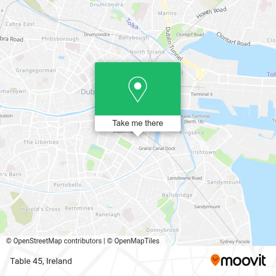 Table 45 map