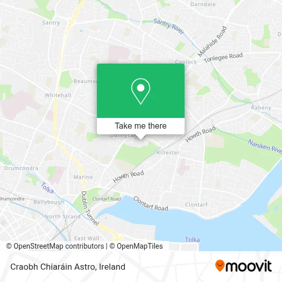 Craobh Chiaráin Astro map