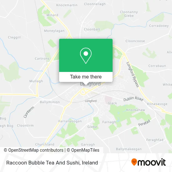 Raccoon Bubble Tea And Sushi map