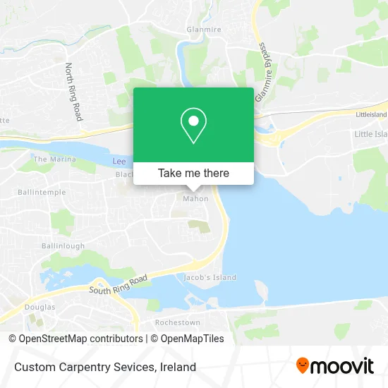 Custom Carpentry Sevices map